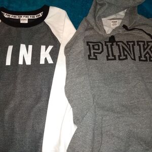💥💥PINK Victoria's Secret Gray Hoodie & Pullover Set💥💥